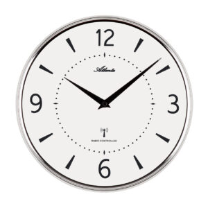 Atlanta 4538/19 Funk-Wanduhr silber