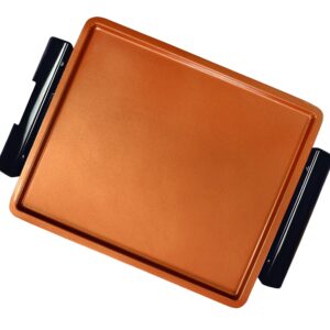 Grill Smokefree - Grillen ohne Rauch - zusätzliche Grill- und Kochplatte kupferbeschichtet