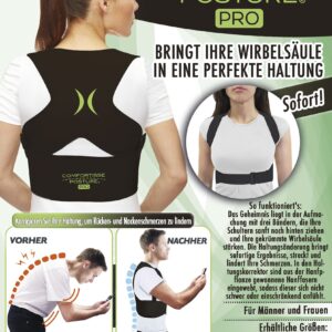Comfortisse Posture PRO - bringt Ihre Wirbelsäule in perfekte Haltung (Größe L/XL)