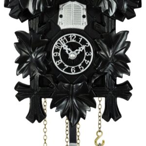 Kuckucksuhr Effectline silber - schwarz