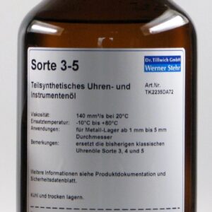 Uhrenöl Sorte 3-5  1000 ml Dr. Tillwich