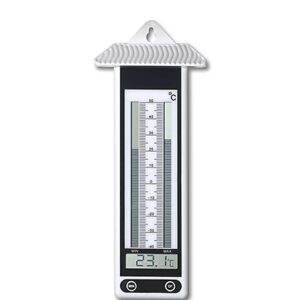 Max.-Min.-Thermometer für drinnen und draußen, weiß