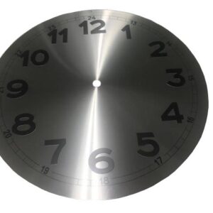 Zifferblatt Messing weiß mit arabischen Zahlen schwarz für Hausuhren Ø:265mm