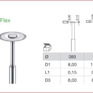 Radformfräser, diamantiert, flach, montiert Ø 10,0mm