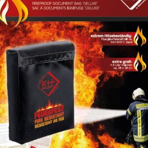 Feuerfeste Dokumententasche - mittlere Größe für Schmuck, Datenträger und Elektronik