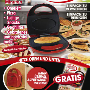 Express Cooker Multigrill für die Küche - Rot