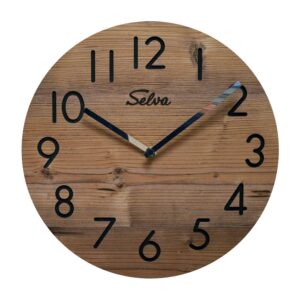 SELVA Quarz-Wanduhr Trüffel-Eiche