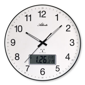 Atlanta 4573 Funkwanduhr schwarz