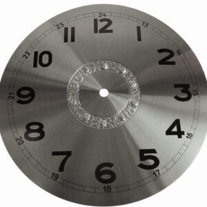 Zifferblatt Messing weiß mit arabische Zahlen schwarz für Heim- und Hausuhren Ø:295mm