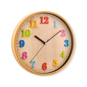 Atlanta 4485 Quarzwanduhr braun/bunt