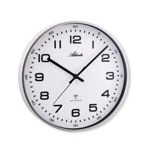 Atlanta 4518/19M Funkwanduhr Magic silber