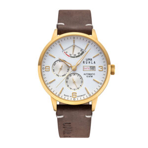 Uhren Manufaktur Ruhla - Armbanduhr Automatik - gold-weiß