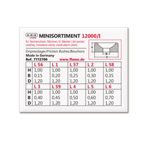 KWM Einpresslager-Sortiment Zapfen-Ø 0,15 - 0,7 mm