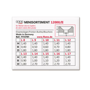 KWM Einpresslager-Sortiment Zapfen-Ø 0,4 - 1,3 mm