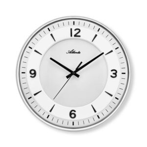 Atlanta 4551/19 Quarzwanduhr silber