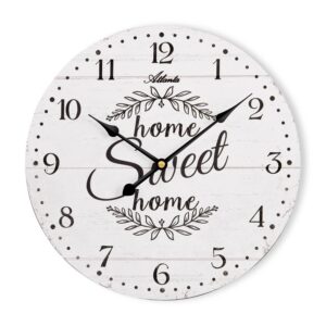 Atlanta 4569/0 Quarzwanduhr weiß