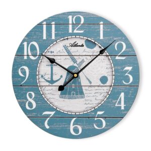 Atlanta 4569/5 Quarzwanduhr blau