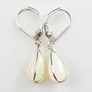 Welo Opal Ohrhänger 1,41 ct. + 1,73 ct. aus 935er Silber Ohrhänger