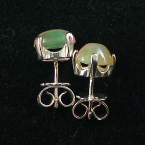 Welo Opal Ohrstecker 0,88 ct. + 0,79 ct. aus 925er Sterling Silber Ohrringe