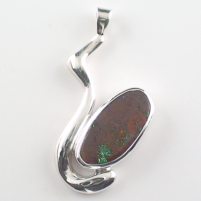 A00656 1 935er silber anhaenger mit boulder opal silberschmuck sicher online bestellen