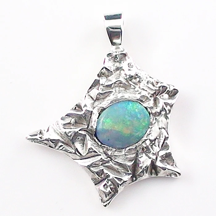 A00663 1 935er silberanhaenger mit black crystal opal silberschmuck sicher online bestellen