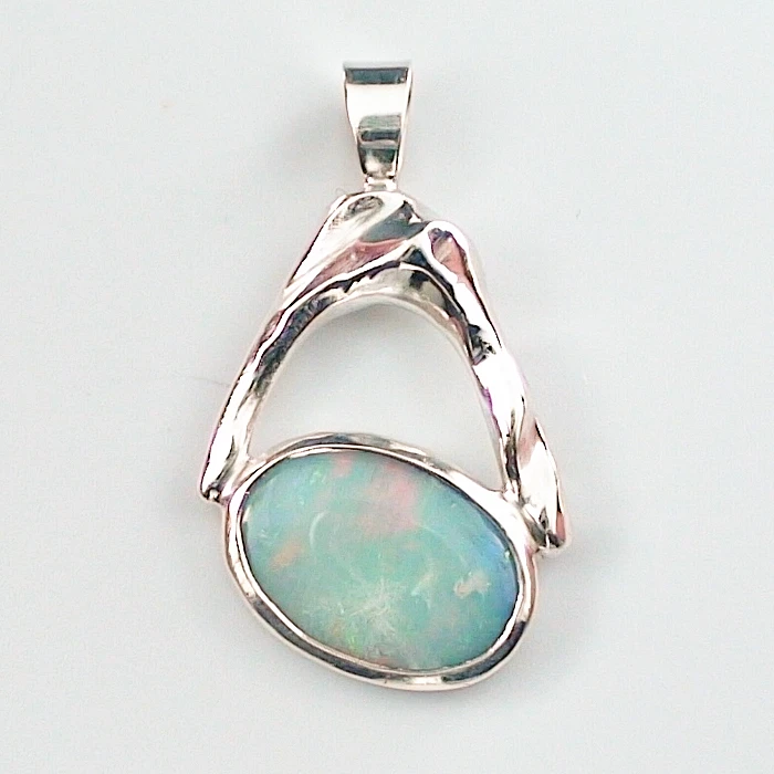 A00670 1 935er silber anhaenger mit white opal silberschmuck sicher online bestellen