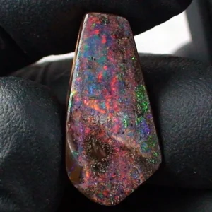 20,60 ct. Boulder Opal aus Australien – Opalstein gebohrt / gelocht