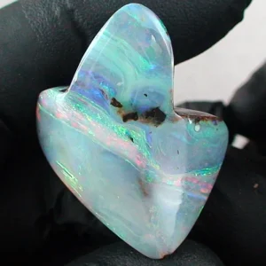 84,79 ct. Boulder Opal aus Australien – Opalstein gebohrt / gelocht