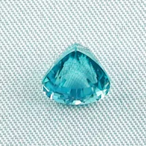 natürlicher Türkis Blauer Zirkon Drop Cut 4,64 ct Edelstein