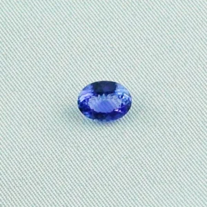 Dunkelblauer Tansanit 1,51 ct Oval Edelstein Schmuckstein