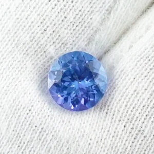 1,90 ct Tansanit Rund Brillant VVSI Blau Violett