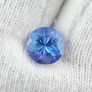 1,24 ct Tansanit Rund Brillant VVSI Blau Violett