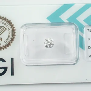 0,50 ct IGI-zertifizierter Diamant - River D (Hochfeines Weiß) - VVS2 - Triple Excellent