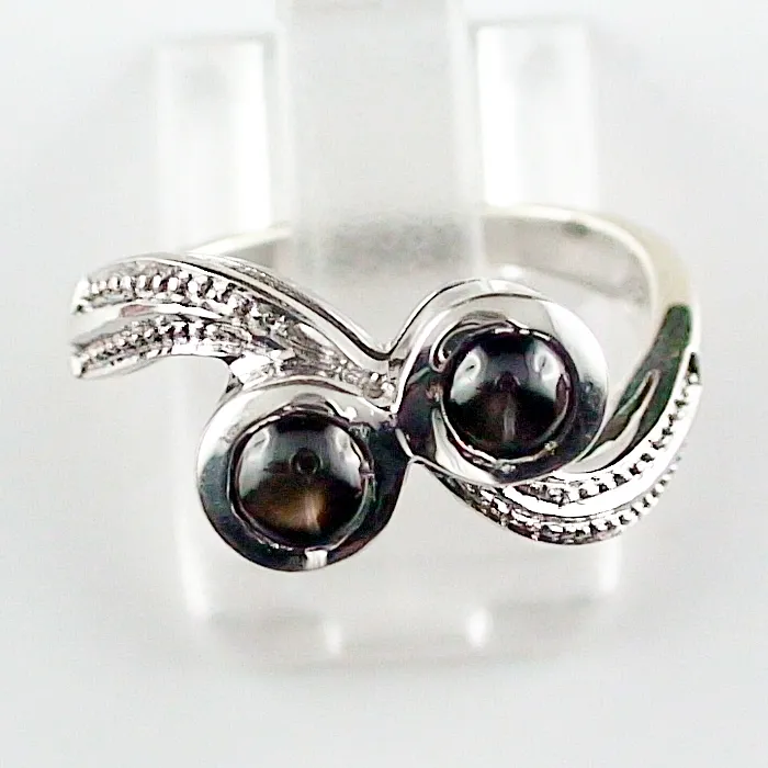 IKA0018 1 9k weissgold ring mit schwarzen sternsaphiren schmuck sicher online verkaufen