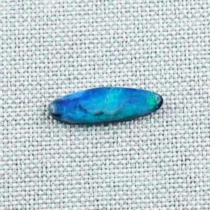 Blauer Lightning Ridge Black Opal 1,49 ct Multicolor Vollopal Edelstein