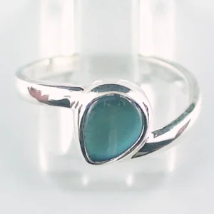 935er Silberring mit 1,45 ct. blauen Mondstein