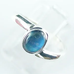 935er Silberring mit 1,30 ct. blauen Mondstein