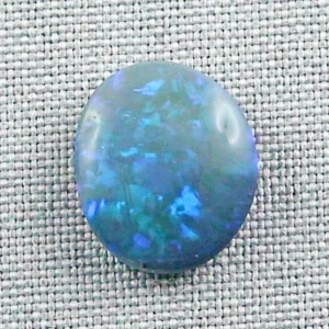 Lightning Ridge Black Crystal Opal 9,23 ct Blauer Multicolor Vollopal