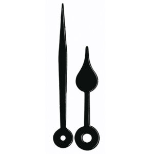 Zeigerpaar Euronorm Birne schwarz Minutenzeiger-L:55mm