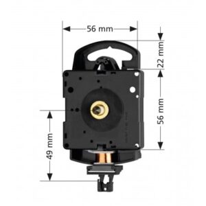 Quarz-Pendeluhrwerk UTS 802, ZWL 16,2mm, Euroschaft