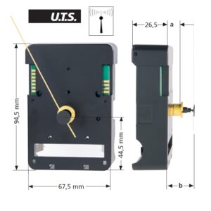 Funk-Uhrwerk FT UTS 700, ZWL 12mm