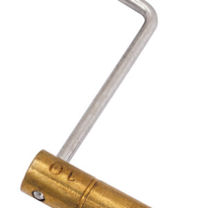 Kurbelschlüssel Messing/Stahlgriff für Regulateur Vierkant-Innen: 4,50 mm