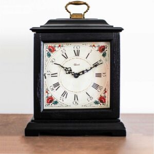 Hermle Tischuhr floral, Quarzwerk mit 4/4 Westminsterschlag