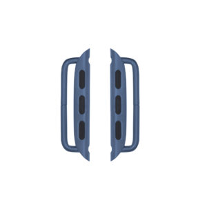 Connector für Apple Watch - Armband Adapter für 42/ 44/ 45mm Gehäuse, Stegbreite 24mm, blau aluminium