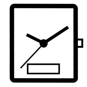 Kleinuhrwerk Quarz Miyota T480 SC, LCD 6, Multi