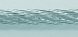 Litze Gold 585/-Wg Ø 1,10mm, fein kordierter Draht nicht ummantelt