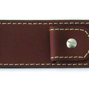 Anfibio-Lederband 20mm mittelbraun