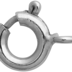 Federring Silber 935/- rhodiniert Ø 6,00mm ohne Bund