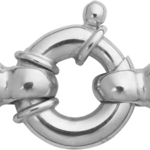 Federring Silber 925/- Ø 13,00mm mit drei Bund und runden Kreuz-Endkappen