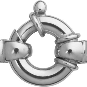 Federring Silber 925/- Ø 13,00mm mit drei Bund und zwei Rollos